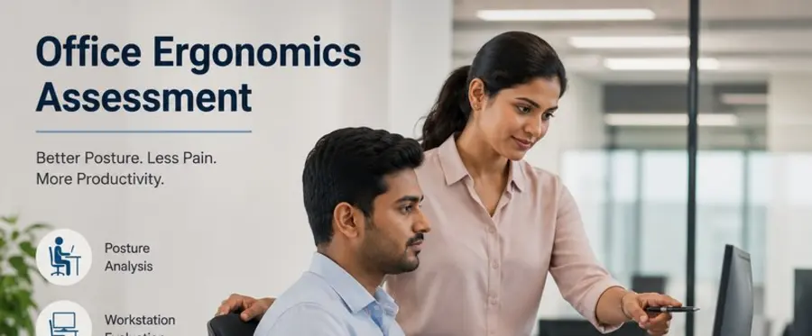 Workplace ergonomics session for IT employees